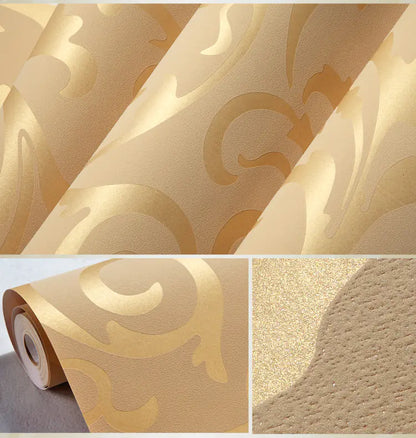 Minimalist European 3D Non-Woven Fabric Wallpaper
