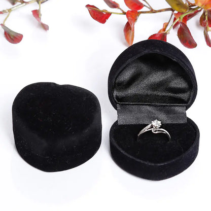 Factory Direct Supply Plush Heart Ring Box for Jewelry