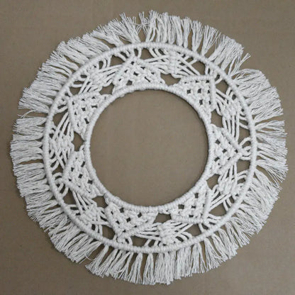 Cotton Rope Round Wall Hanging Decor
