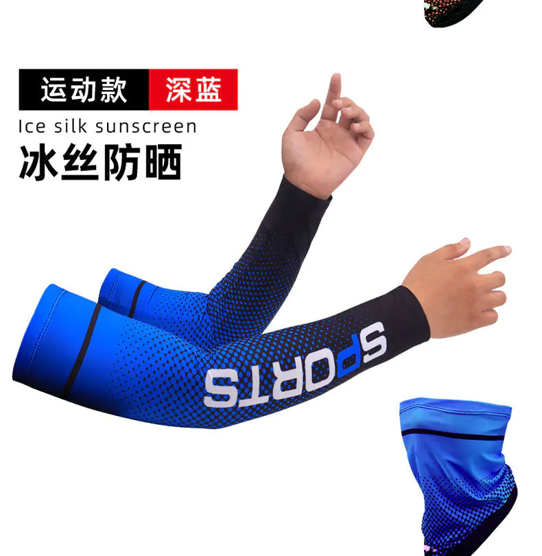 Cooling Sun Protection Ice Sleeves for Outdoor Activities