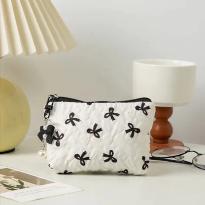 Bow Clutch Cosmetic Bag