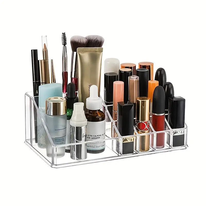 Acrylic Lipstick & Gloss Organizer with 16 Grids