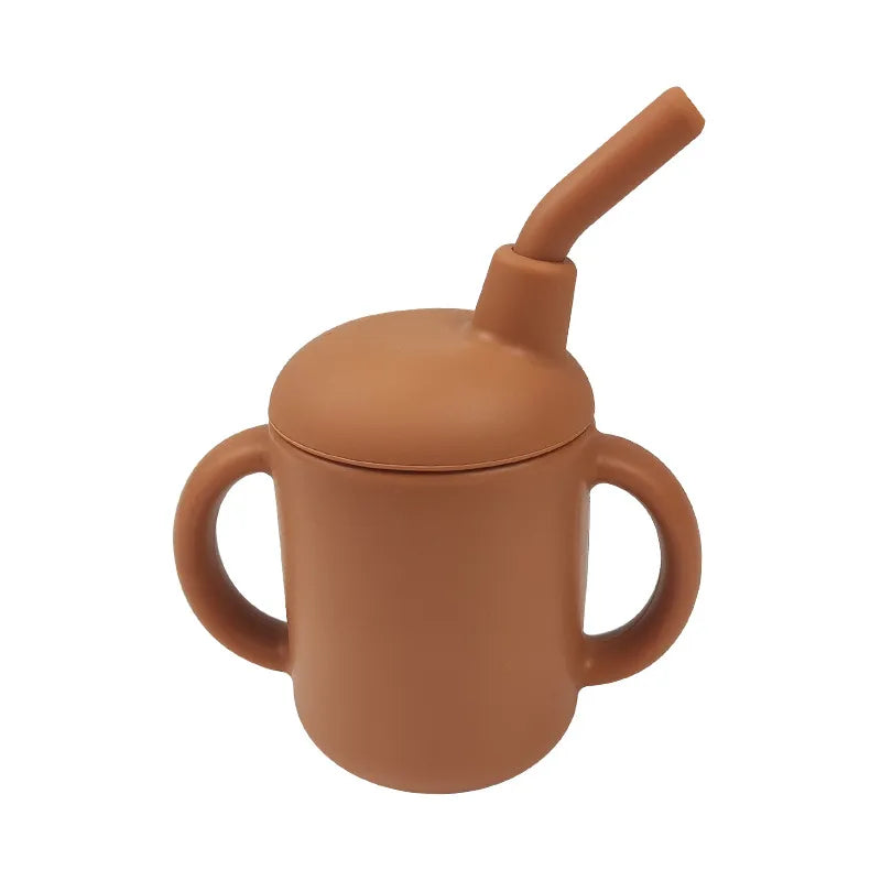 Baby Solid Color Silicone Water Cup