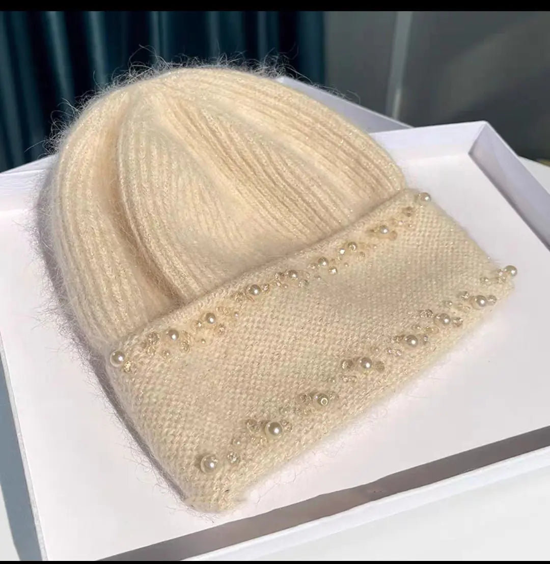Warm Knitted Wool Hat for Women in Winter