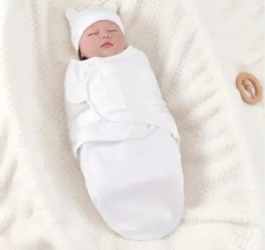 Cotton Swaddle Blanket & Hat Set | Newborn