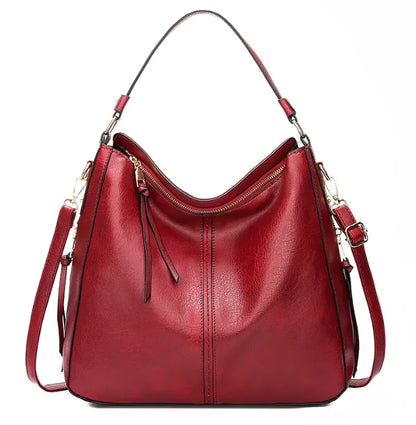 Hobos Zipper Bucket Bag with Adjustable Shoulder Strap – Large Capacity Messenger Handbag for Women