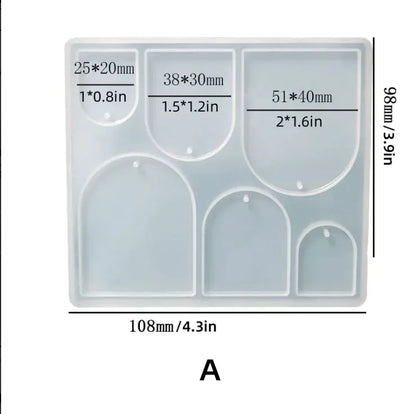 DIY Geometric Crystal Epoxy Silicone Mold Set