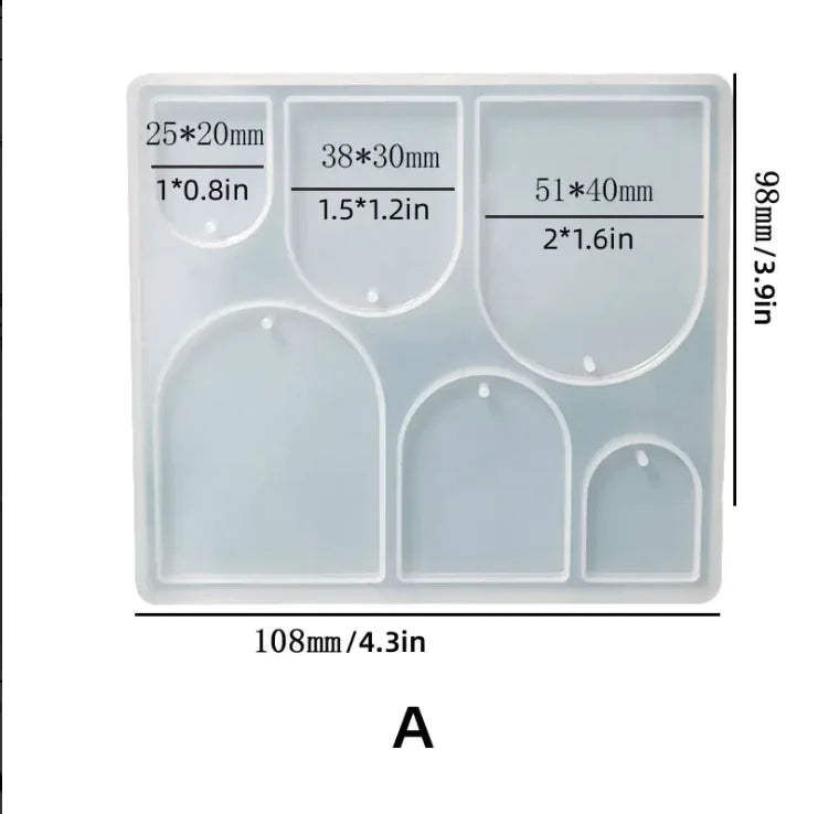 DIY Geometric Crystal Epoxy Silicone Mold Set