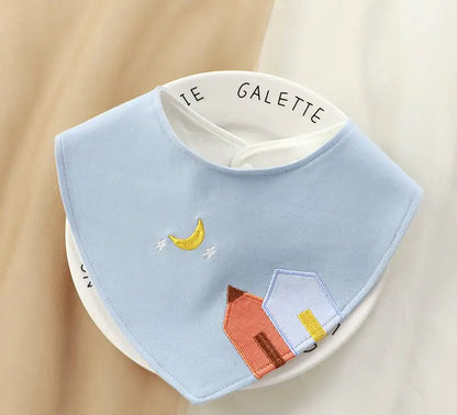 Soft Cotton Cartoon Bib for Newborns