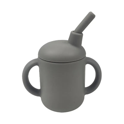 Baby Solid Color Silicone Water Cup