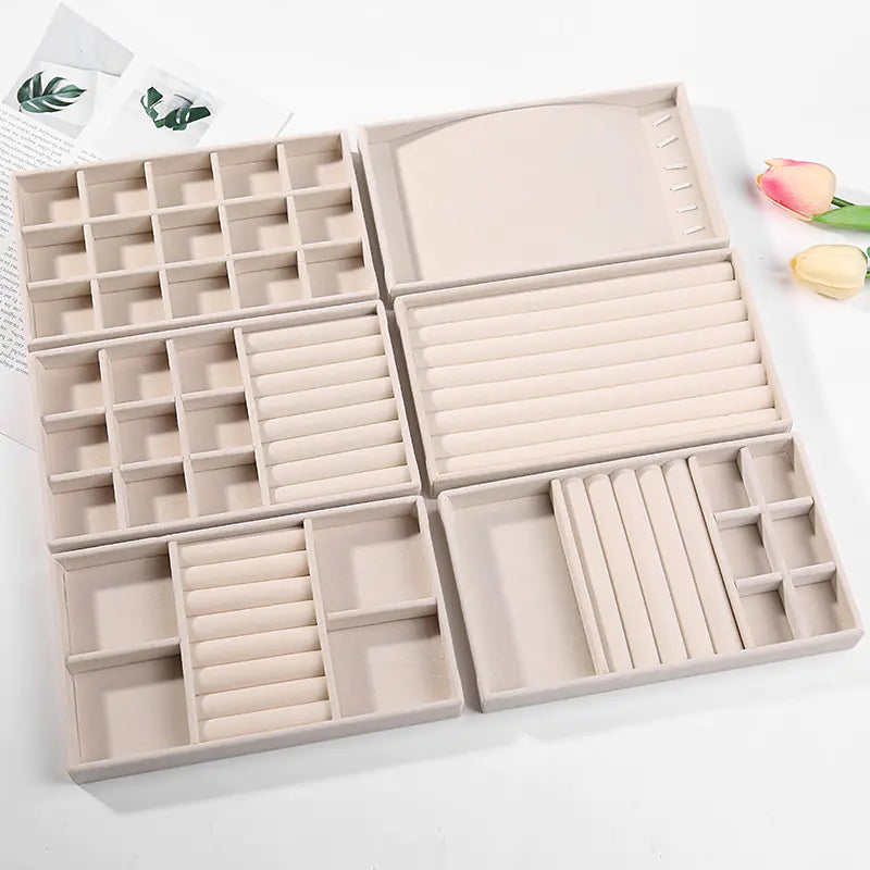 Jewelry Box for Rings and Earrings with Velvet Tray