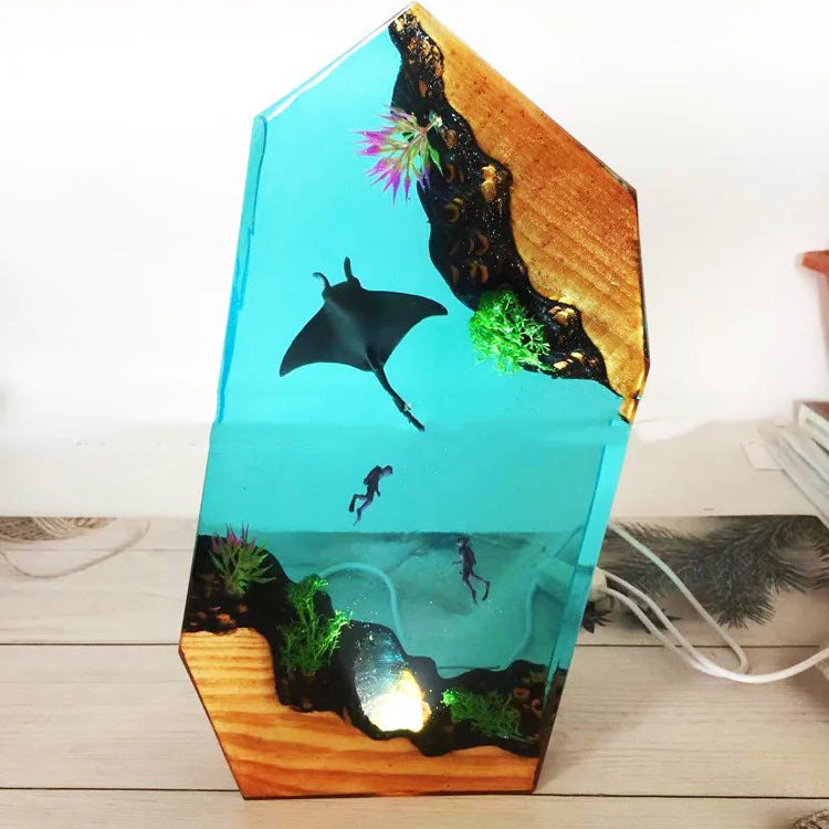 Marine Resin Table Lamp