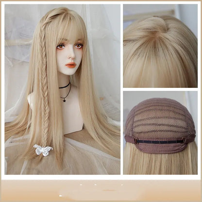 Platinum Fashion Long Straight Hair Wig