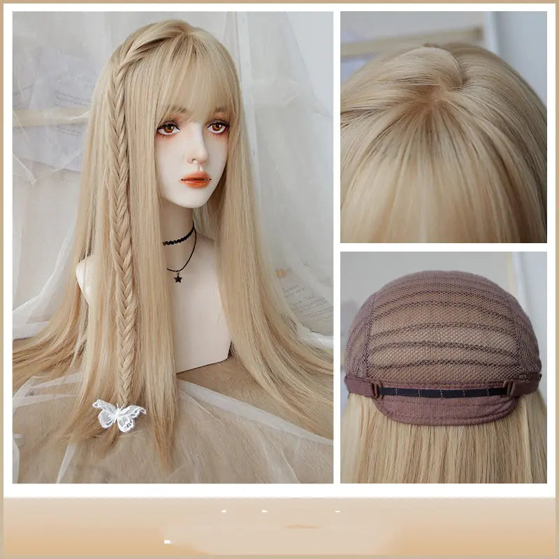 Platinum Fashion Long Straight Hair Wig