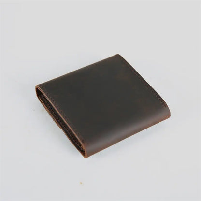 Retro Cowhide Mini Coin Wallet