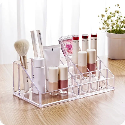 Acrylic Lipstick & Gloss Organizer with 16 Grids