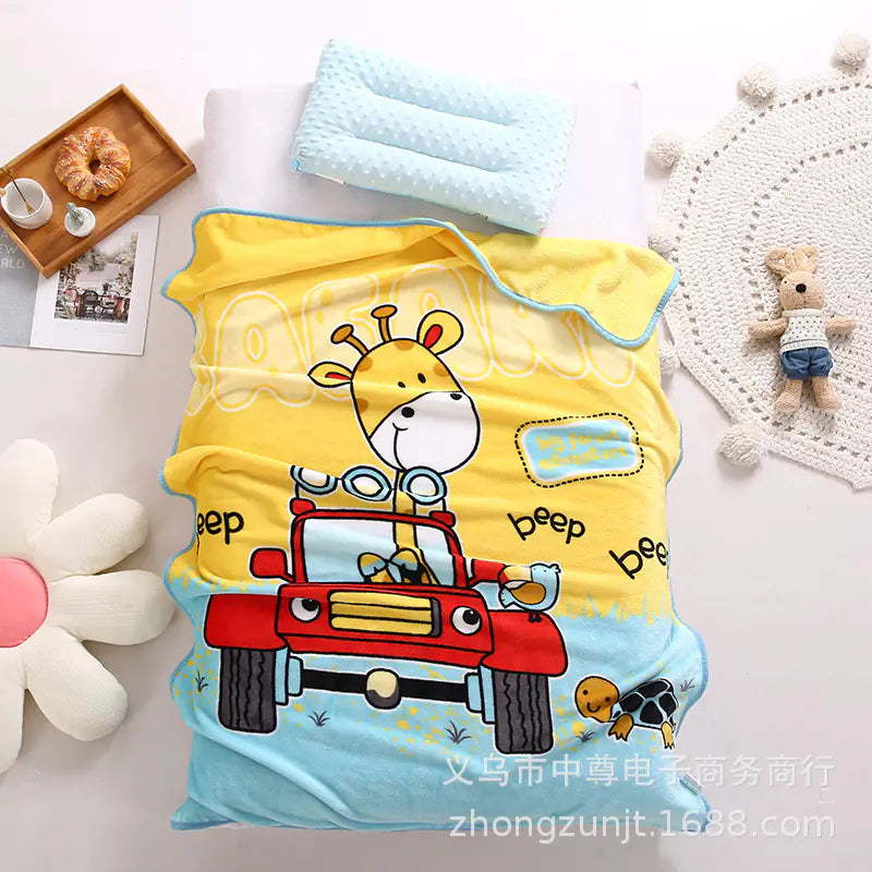 Double Layer Thick Cloud Blanket for Kids and Infants