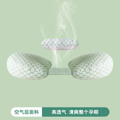 Cooling Pregnant Pillow for Side Sleeping with Washable Cover