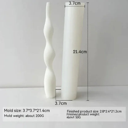 Threaded Silicone Mold for Candles & Holders