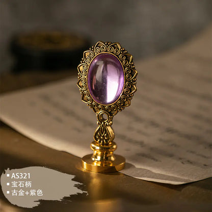 Custom Resin Alloy Wax Seal Handle Set for Magic Academy