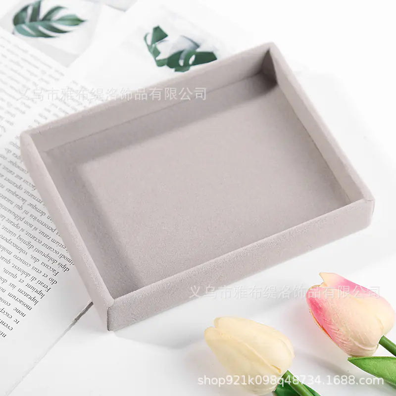 Jewelry Box for Rings and Earrings with Velvet Tray