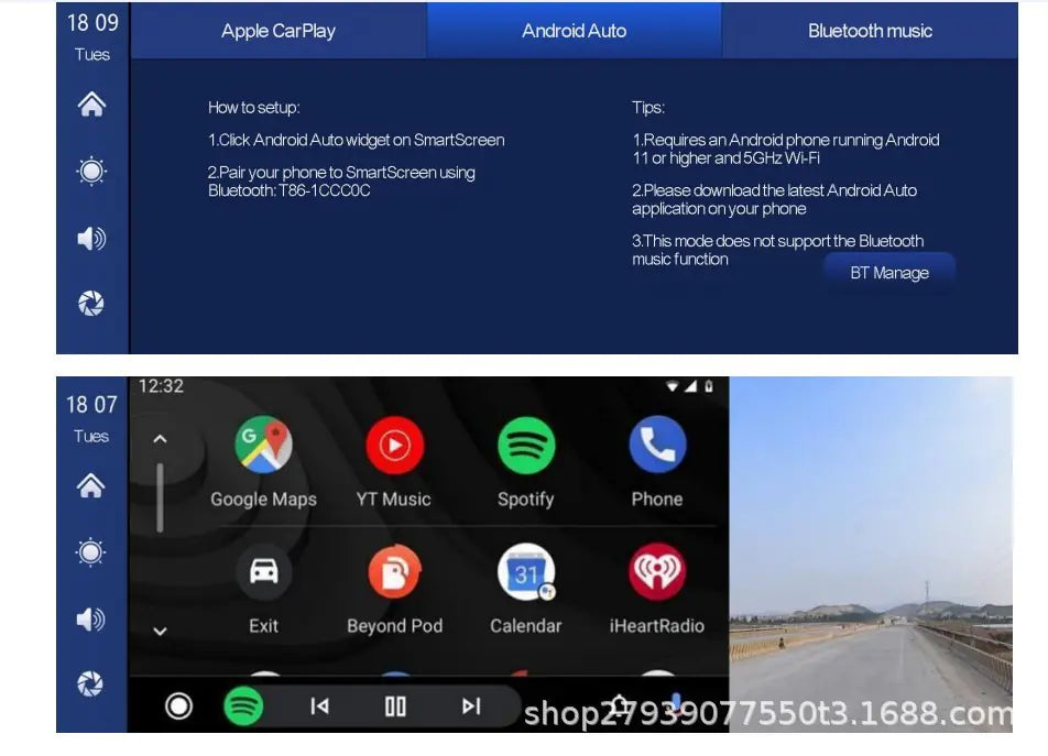 Smart Player with Wireless Carplay & Two-way Video
