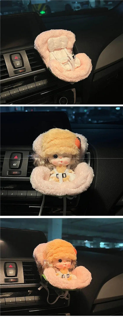 Cute Car Aromatherapy Doll Seat Air Vent Decor