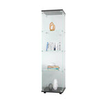 Glass Display Cabinet 4 With Gantry, Floor-to-ceiling Rare Bookshelf, Suitable For Living Room, Bedroom, Office