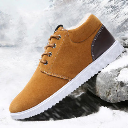 Men's Winter Thickened Plush Ankle Boots for Casual Wear
