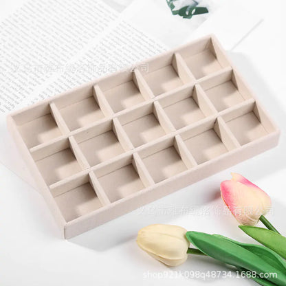 Jewelry Box for Rings and Earrings with Velvet Tray