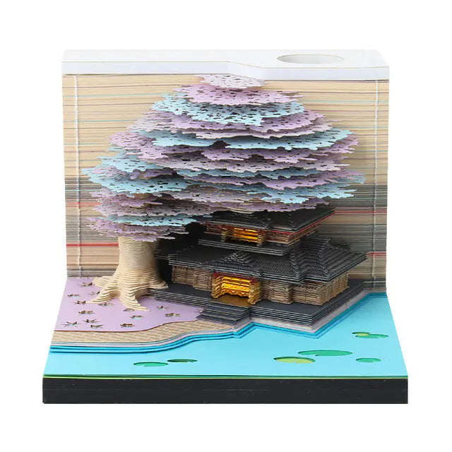 Omoshiroi Magic Castle 3D Notepad 2024 Memo Pad