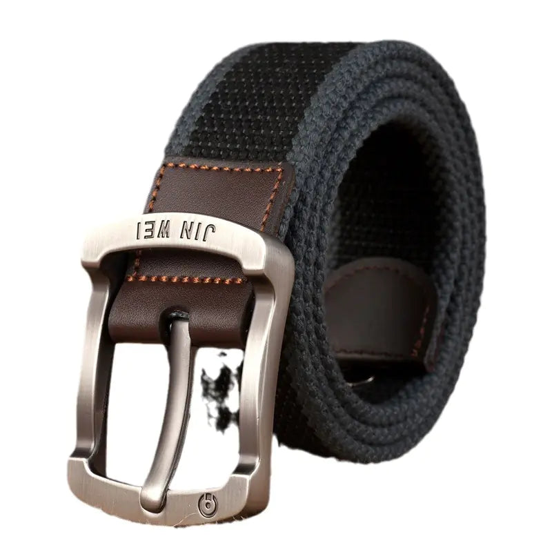 Men's Canvas Belt with Adjustable Length for Outdoor Use