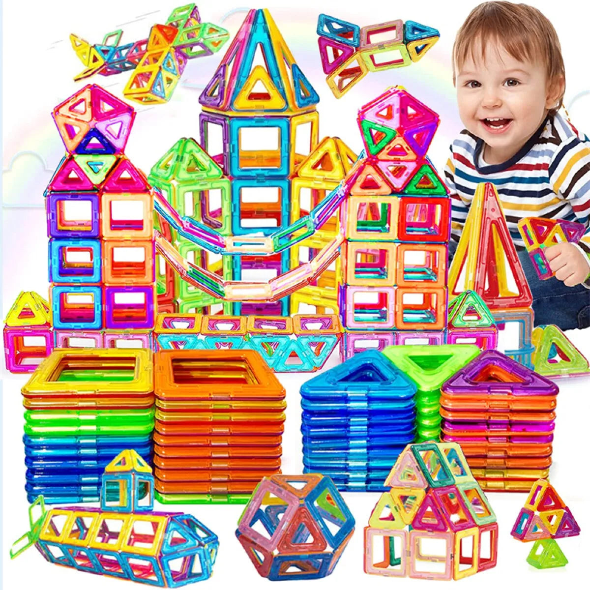 Magnetic Building Blocks Kids Construction Set