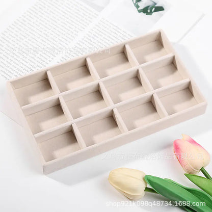 Jewelry Box for Rings and Earrings with Velvet Tray