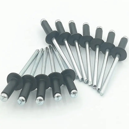 120PCS Black Aluminum Pop Rivets Set M2.4 M3.2 M4