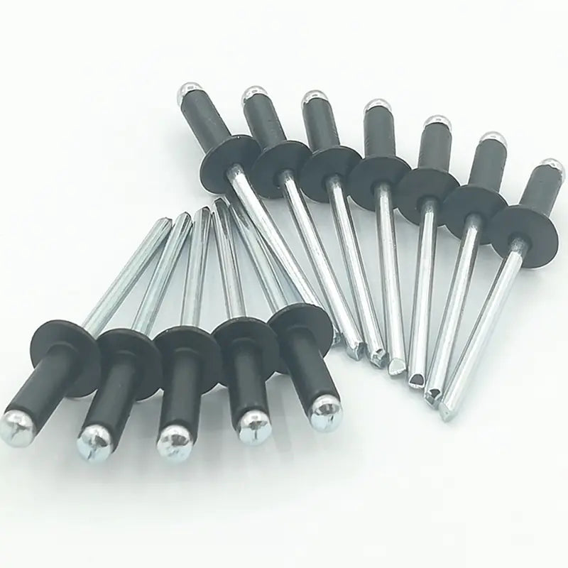 120PCS Black Aluminum Pop Rivets Set M2.4 M3.2 M4