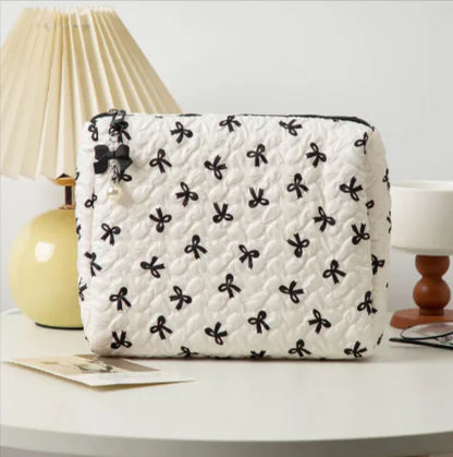 Bow Clutch Cosmetic Bag