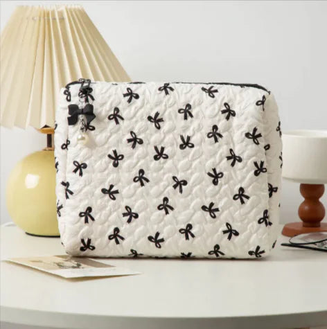Bow Clutch Cosmetic Bag