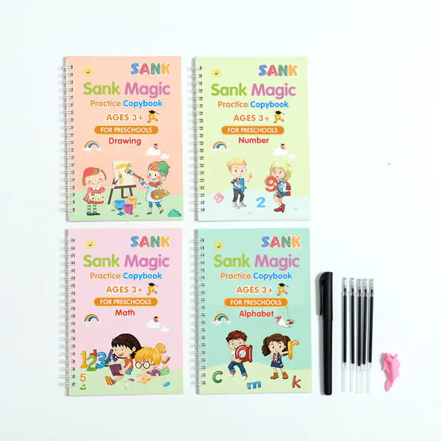 Kids Magic English Handwriting Practice Poster Set