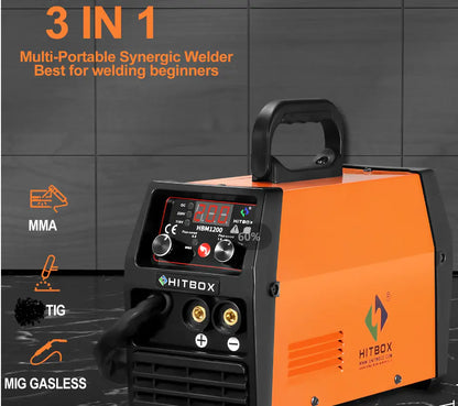 HITBOX 220V Multi-Function Gasless Welding Machine
