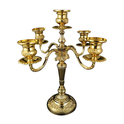 Vintage European Metal Candle Holder for Romantic Dinners