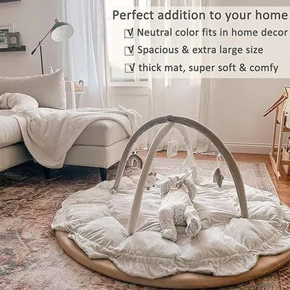Removable Plush Baby Play Mat with Toys
