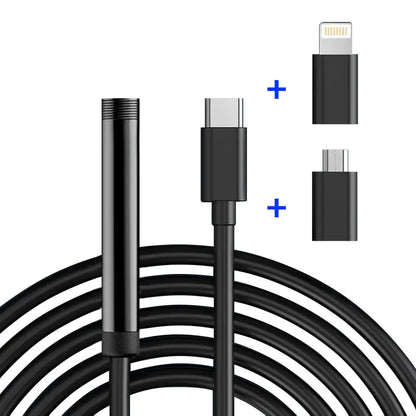 3-in-1 Waterproof Industrial Endoscope for Android/iPhone