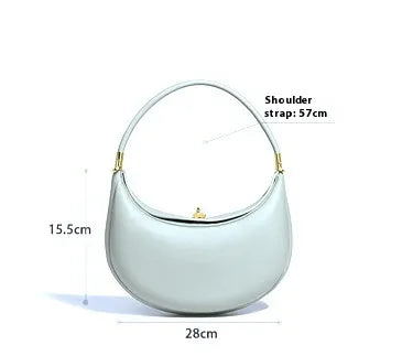 Trendy PU Crescent Shoulder Handbag